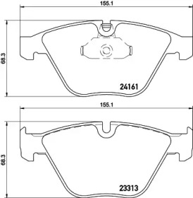 Комплект тормозных колодок PAGID T2029