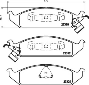 Комплект тормозных колодок PAGID T1694