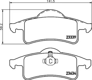 Комплект тормозных колодок PAGID T1297