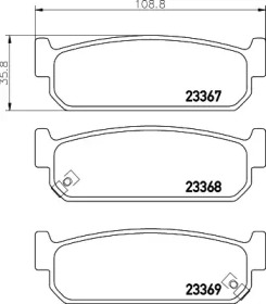 Комплект тормозных колодок, дисковый тормоз PAGID T1426