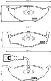 Комплект тормозных колодок PAGID T1204