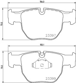 Комплект тормозных колодок PAGID T1233