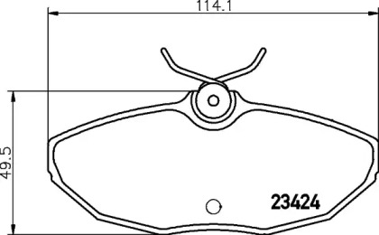 Комплект тормозных колодок PAGID T5133