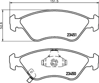 Комплект тормозных колодок PAGID T1301