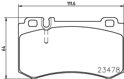 Комплект тормозных колодок PAGID T1339