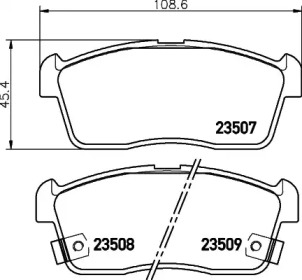 Комплект тормозных колодок PAGID T1269