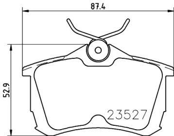 Комплект тормозных колодок PAGID T1255