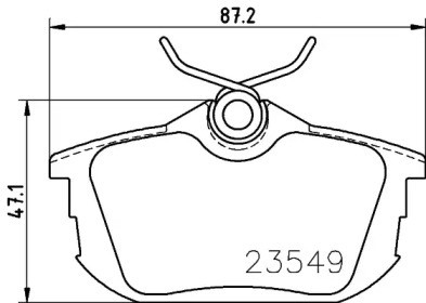 Комплект тормозных колодок PAGID T5100