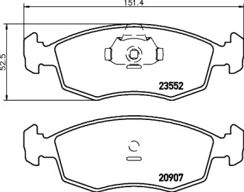 Комплект тормозных колодок PAGID T1216