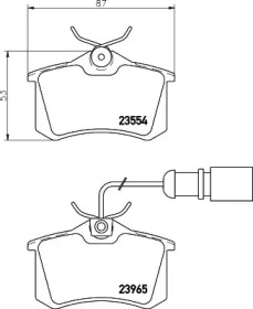 Комплект тормозных колодок PAGID T5138