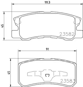 Комплект тормозных колодок PAGID T1276