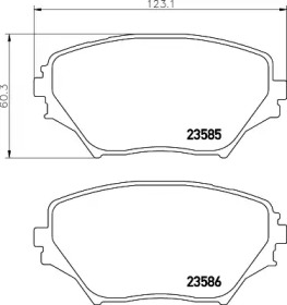 Комплект тормозных колодок PAGID T1281