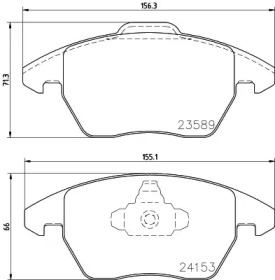 Комплект тормозных колодок PAGID T1495