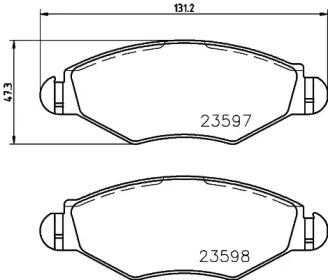 Комплект тормозных колодок PAGID T1245