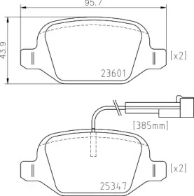 Комплект тормозных колодок PAGID T2720