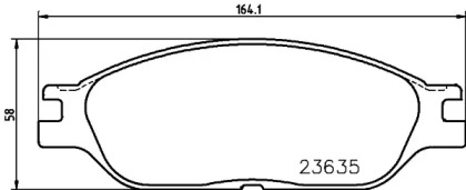 Комплект тормозных колодок PAGID T1312