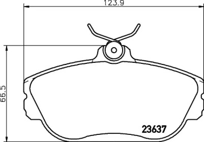 Комплект тормозных колодок PAGID T1313