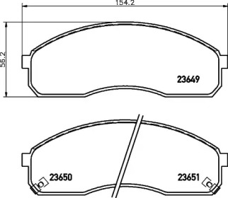 Комплект тормозных колодок PAGID T1265