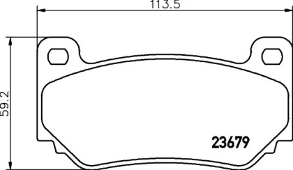 Комплект тормозных колодок PAGID T1279