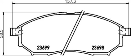 Комплект тормозных колодок PAGID T1679