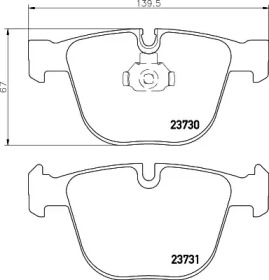 Комплект тормозных колодок PAGID T1389