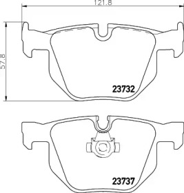 Комплект тормозных колодок PAGID T1366