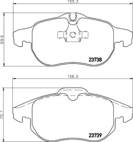 Комплект тормозных колодок PAGID T1234