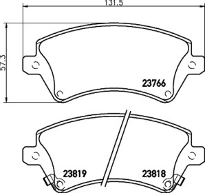 Комплект тормозных колодок PAGID T3120