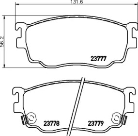 Комплект тормозных колодок PAGID T1472