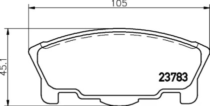 Комплект тормозных колодок PAGID T3128