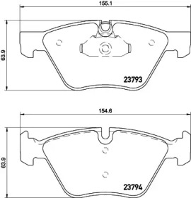 Комплект тормозных колодок PAGID T1926