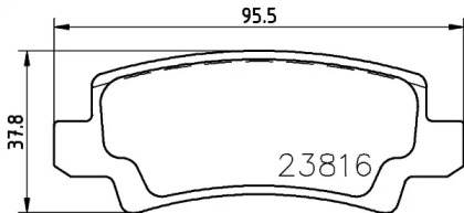 Комплект тормозных колодок PAGID T1398