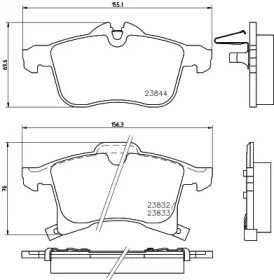 Комплект тормозных колодок PAGID T1225