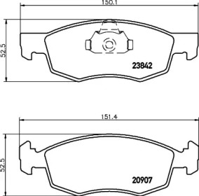 Комплект тормозных колодок PAGID T1345