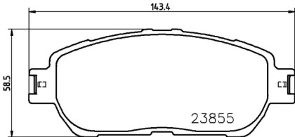 Комплект тормозных колодок PAGID T2537