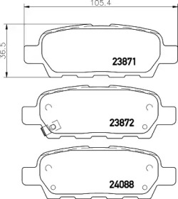 Комплект тормозных колодок PAGID T1334