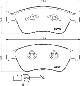 Комплект тормозных колодок PAGID T1416