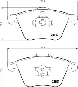 Комплект тормозных колодок PAGID T1547