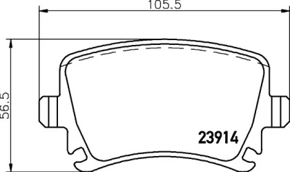 Комплект тормозных колодок PAGID T1377