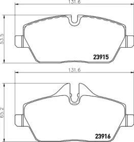 Комплект тормозных колодок PAGID T1444