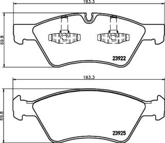 Комплект тормозных колодок PAGID T1516