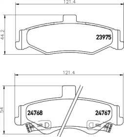 Комплект тормозных колодок PAGID T1706