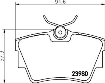 Комплект тормозных колодок PAGID T1390