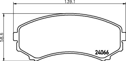 Комплект тормозных колодок PAGID T1438