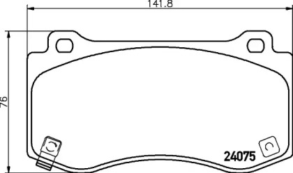 Комплект тормозных колодок PAGID T1803