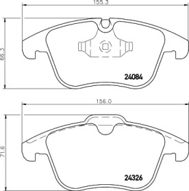 Комплект тормозных колодок PAGID T1732