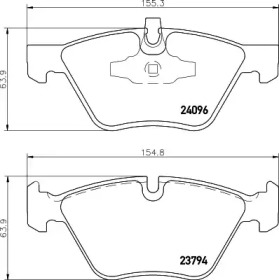 Комплект тормозных колодок PAGID T1509