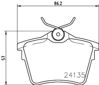 Комплект тормозных колодок PAGID T1463