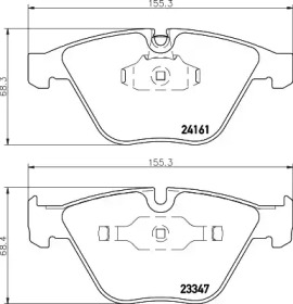 Комплект тормозных колодок PAGID T1596