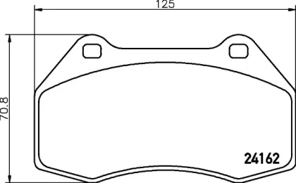 Комплект тормозных колодок PAGID T1532